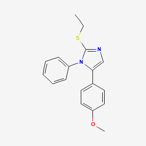 2-(ethylthio)-5-(4-methoxyphenyl)-1-phenyl-1H-imidazole