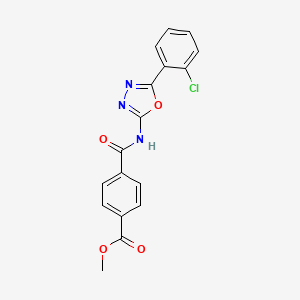 Methyl 4-((5-(2-chlorophenyl)-1,3,4-oxadiazol-2-yl)carbamoyl)benzoate