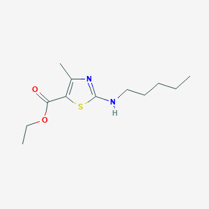 Ethyl 4-methyl-2-(pentylamino)-1,3-thiazole-5-carboxylate
