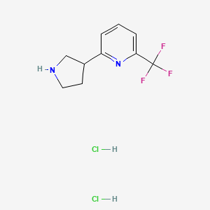 2-(Pyrrolidin-3-yl)-6-(trifluoromethyl)pyridine dihydrochloride