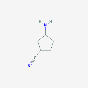 molecular formula C6H10N2 B2427699 3-Aminocyclopentanecarbonitrile CAS No. 1314937-67-1
