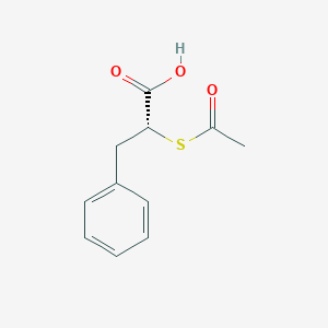 molecular formula C11H12O3S B024277 (R)-2-Acetylthio-3-phenylpropionic Acid CAS No. 57359-76-9