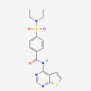 4-(N,N-diethylsulfamoyl)-N-(thieno[2,3-d]pyrimidin-4-yl)benzamide