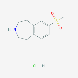 7-methanesulfonyl-2,3,4,5-tetrahydro-1H-3-benzazepine hydrochloride