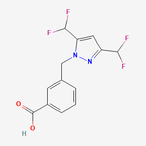 3-{[3,5-bis(difluoromethyl)-1H-pyrazol-1-yl]methyl}benzoic acid