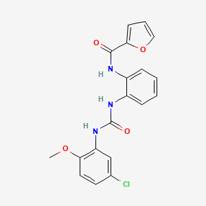 N-(2-(3-(5-chloro-2-methoxyphenyl)ureido)phenyl)furan-2-carboxamide