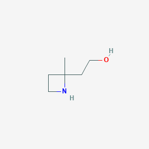 molecular formula C6H13NO B2427712 2-(2-Methylazetidin-2-yl)ethanol CAS No. 2445792-38-9