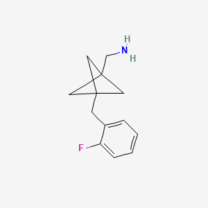 [3-[(2-Fluorophenyl)methyl]-1-bicyclo[1.1.1]pentanyl]methanamine