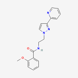 2-methoxy-N-(2-(3-(pyridin-2-yl)-1H-pyrazol-1-yl)ethyl)benzamide