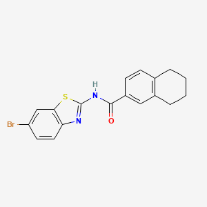 N-(6-bromo-1,3-benzothiazol-2-yl)-5,6,7,8-tetrahydronaphthalene-2-carboxamide