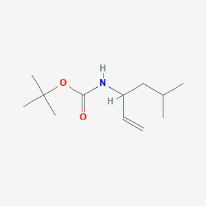 molecular formula C12H23NO2 B2427763 tert-butyl N-(5-methylhex-1-en-3-yl)carbamate CAS No. 103127-18-0