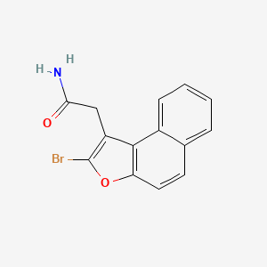 molecular formula C14H10BrNO2 B2427770 2-(2-Bromonaphtho[2,1-b]furan-1-yl)acetamide CAS No. 873856-34-9
