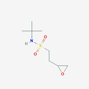 molecular formula C8H17NO3S B2427778 N-tert-butyl-2-(oxiran-2-yl)ethane-1-sulfonamide CAS No. 2137530-62-0