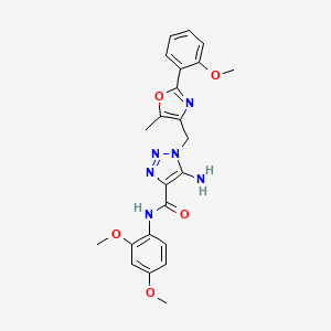 5-amino-N-(2,4-dimethoxyphenyl)-1-{[2-(2-methoxyphenyl)-5-methyl-1,3-oxazol-4-yl]methyl}-1H-1,2,3-triazole-4-carboxamide