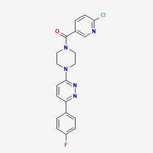 (6-Chloropyridin-3-yl)(4-(6-(4-fluorophenyl)pyridazin-3-yl)piperazin-1-yl)methanone