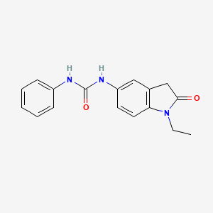 molecular formula C17H17N3O2 B2427791 1-(1-Ethyl-2-oxoindolin-5-yl)-3-phenylurea CAS No. 1172889-54-1