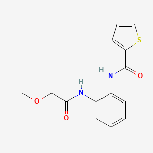 molecular formula C14H14N2O3S B2427804 N-(2-(2-methoxyacetamido)phenyl)thiophene-2-carboxamide CAS No. 1207023-89-9