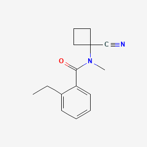 molecular formula C15H18N2O B2427807 N-(1-Cyanocyclobutyl)-2-ethyl-N-methylbenzamide CAS No. 2190088-83-4