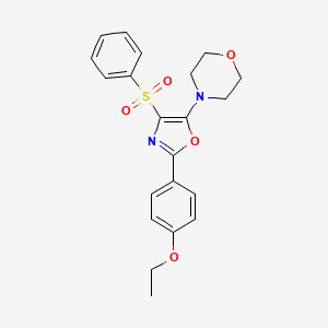 4-[4-(Benzenesulfonyl)-2-(4-ethoxyphenyl)-1,3-oxazol-5-yl]morpholine