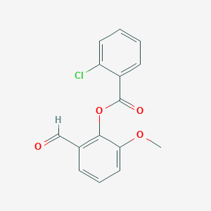2-Formyl-6-methoxyphenyl 2-chlorobenzoate