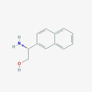 molecular formula C12H14ClNO B2427856 (R)-2-Amino-2-(naphthalen-2-yl)ethanol CAS No. 204851-80-9