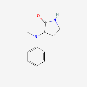 molecular formula C11H14N2O B2427857 3-(Methyl(phenyl)amino)pyrrolidin-2-one CAS No. 117985-97-4
