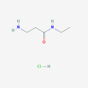 molecular formula C5H13ClN2O B2427861 3-Amino-N-ethylpropanamide hydrochloride CAS No. 1220018-15-4; 65006-87-3