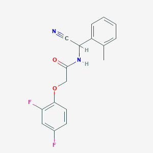 molecular formula C17H14F2N2O2 B2427892 N-[Cyano-(2-methylphenyl)methyl]-2-(2,4-difluorophenoxy)acetamide CAS No. 1385353-84-3