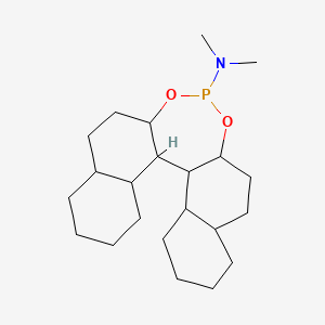 B2427894 Dinaphtho[2,1-d:1',2'-f][1,3,2]dioxaphosphepin-4-amine, 8,9,10,11,12,13,14,15-octahydro-N,N-dimethyl- CAS No. 157488-65-8; 345967-22-8; 389130-06-7