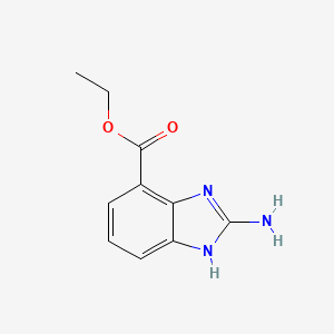 molecular formula C10H11N3O2 B2427900 Ethyl 2-amino-1h-benzo[d]imidazole-4-carboxylate CAS No. 1531188-96-1