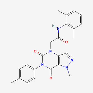N-(2,6-dimethylphenyl)-2-(1-methyl-5,7-dioxo-6-(p-tolyl)-6,7-dihydro-1H-pyrazolo[4,3-d]pyrimidin-4(5H)-yl)acetamide