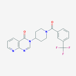 3-(1-(3-(trifluoromethyl)benzoyl)piperidin-4-yl)pyrido[2,3-d]pyrimidin-4(3H)-one