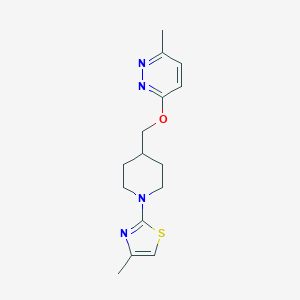 4-Methyl-2-[4-[(6-methylpyridazin-3-yl)oxymethyl]piperidin-1-yl]-1,3-thiazole