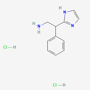2-(1H-imidazol-2-yl)-2-phenylethan-1-amine dihydrochloride