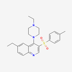 6-Ethyl-4-(4-ethylpiperazin-1-yl)-3-tosylquinoline