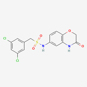 (3,5-dichlorophenyl)-N-(3-oxo-3,4-dihydro-2H-1,4-benzoxazin-6-yl)methanesulfonamide