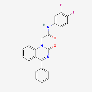 N-(3,4-difluorophenyl)-2-(2-oxo-4-phenylquinazolin-1(2H)-yl)acetamide