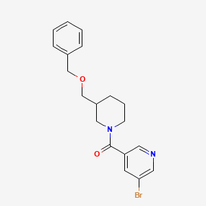 (3-((Benzyloxy)methyl)piperidin-1-yl)(5-bromopyridin-3-yl)methanone