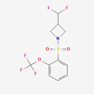 3-(Difluoromethyl)-1-((2-(trifluoromethoxy)phenyl)sulfonyl)azetidine