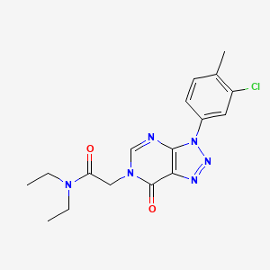 2-[3-(3-chloro-4-methylphenyl)-7-oxotriazolo[4,5-d]pyrimidin-6-yl]-N,N-diethylacetamide