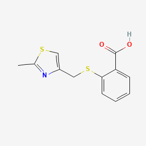 2-{[(2-Methyl-1,3-thiazol-4-yl)methyl]thio}benzoic acid