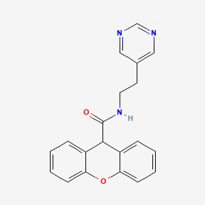 N-(2-(pyrimidin-5-yl)ethyl)-9H-xanthene-9-carboxamide