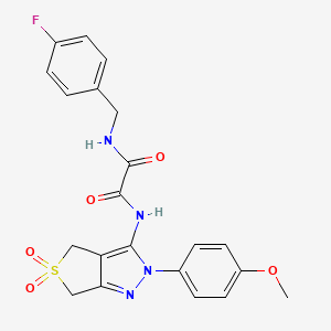 N1-(4-fluorobenzyl)-N2-(2-(4-methoxyphenyl)-5,5-dioxido-4,6-dihydro-2H-thieno[3,4-c]pyrazol-3-yl)oxalamide