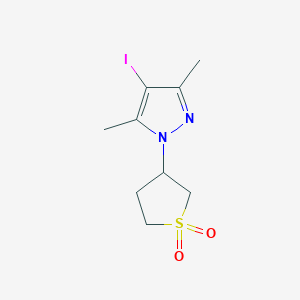 3-(4-Iodo-3,5-dimethyl-1H-pyrazol-1-yl)-1lambda6-thiolane-1,1-dione