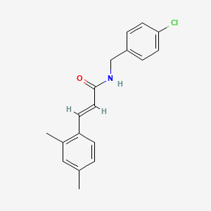 (E)-N-(4-chlorobenzyl)-3-(2,4-dimethylphenyl)-2-propenamide