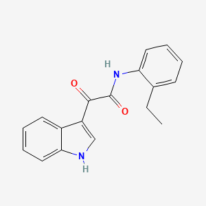 molecular formula C18H16N2O2 B2427984 N-(2-ethylphenyl)-2-(1H-indol-3-yl)-2-oxoacetamide 