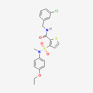 N-(3-chlorobenzyl)-3-[(4-ethoxyphenyl)(methyl)sulfamoyl]thiophene-2-carboxamide