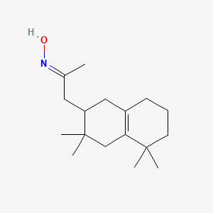 (2E)-N-hydroxy-1-(3,3,5,5-tetramethyl-1,2,3,4,5,6,7,8-octahydronaphthalen-2-yl)propan-2-imine