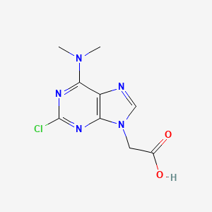 molecular formula C9H10ClN5O2 B2427993 [2-chloro-6-(dimethylamino)-9H-purin-9-yl]acetic acid CAS No. 2109509-88-6