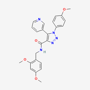 molecular formula C24H23N5O4 B2427998 N-[(2,4-dimethoxyphenyl)methyl]-1-(4-methoxyphenyl)-5-(pyridin-3-yl)-1H-1,2,3-triazole-4-carboxamide CAS No. 1207009-90-2